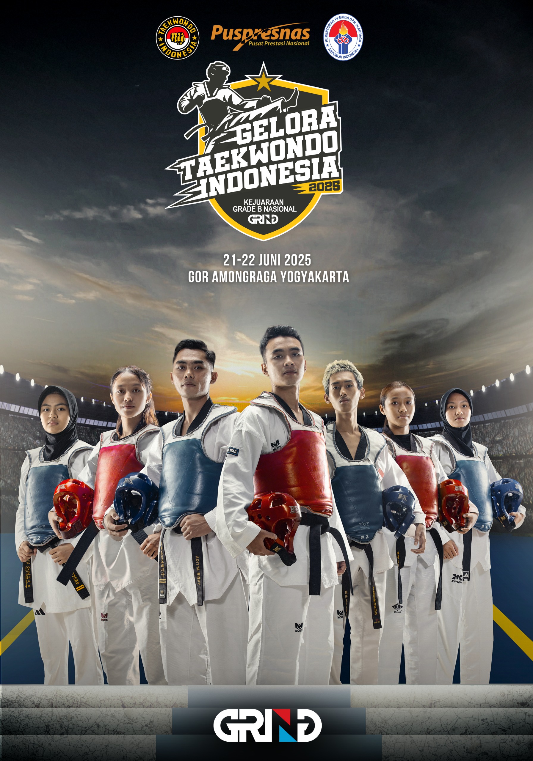 Kejuaraan GELORA TAEKWONDO INDONESIA CHAMPIONSHIP 2025 GRIND ti-basusena.com